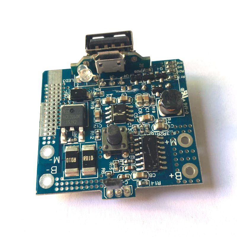 浙江便携式果汁机单节3.7V线路板带温控 充电宝 蜂鸣器PCBA电路板开发